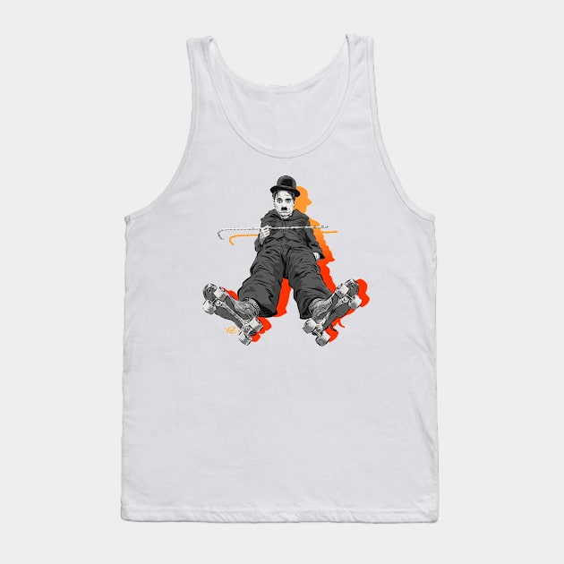 Charlie Chaplin Tank Top by PLAYDIGITAL2020